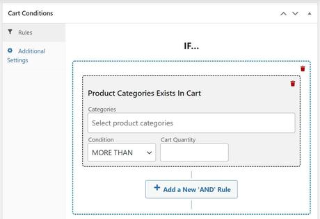 advanced coupons cart condition