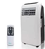 Portable Electric Air Conditioner Unit - 1150W 10000 BTU Power Plug In AC Indoor Room Conditioning System w/ Cooler, Dehumidifier, Fan, Exhaust Hose, Window Seal, Wheels, Remote - SereneLife SLPAC10