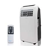 Portable Electric Air Conditioner Unit - 1150W 12000 BTU Power Plug In AC Indoor Room Conditioning System w/ Cooler, Dehumidifier, Fan, Exhaust Hose, Window Seal, Wheels, Remote - SereneLife