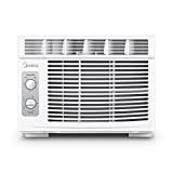 MIDEA MAW05M1BWT Window air conditioner 5000 BTU with Mechanical Controls, 7 temperature, 2 cooling and fan settings, White