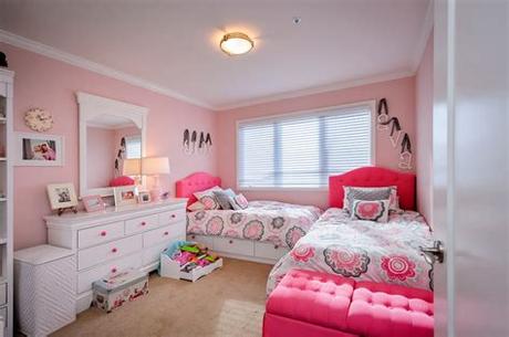 Bright green guest room featuring brighton white bedding from crate&barrel. Good Looking dresser pulls in Kids Traditional with Girls ...