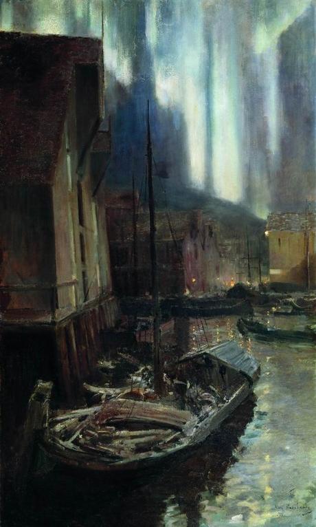 Inspirational art: Hammerfest. Northern lights – Konstantin Korovin