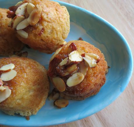 Sticky Almond Muffins