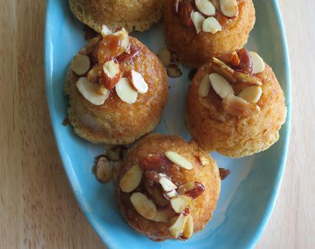 Sticky Almond Muffins