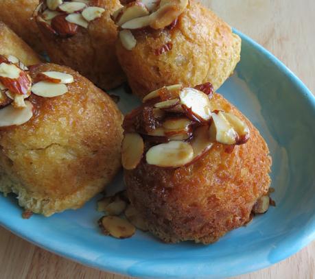 Sticky Almond Muffins