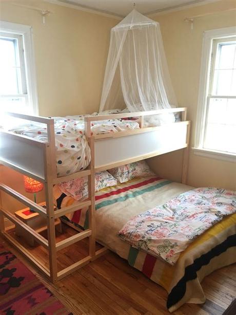 Frequently asked kids beds questions kids beds by ashley furniture homestore furnishing a kid's bedroom can be a challenge. We decided on the Kura bed from IKEA but put a double bed ...