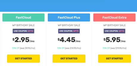 FastComet Pricing