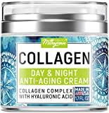 Maryann Organics Collagen Cream - Anti Aging Face Moisturizer - Day & Night - Made in USA - Natural Formula with Hyaluronic Acid & Vitamin C - Firming Cream to Smooth Wrinkles & Fine Lines - 1.7Oz