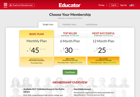 Educator.com Coupon Codes 2021: Up to 45% Off On Annual Plan