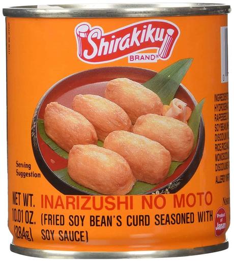 Best canned aburaage with seasoning: Shirakiku Inarizushi No Moto 