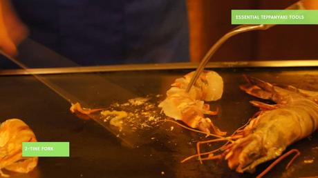 The 2-tine fork is one of the must have Teppanyaki tools to cook
