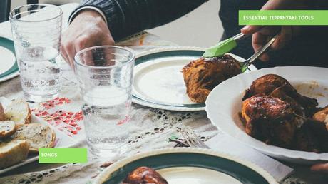 Grab larger objects with tongs