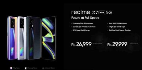 Realme X7 Max 5G launched with MediaTek Dimensity 1200 SoC, 120Hz refresh rate, and 64MP Triple rear camera setup: Specs, Price