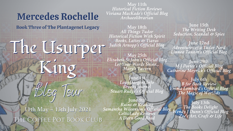 [Blog Tour] 'The Usurper King'  (The Plantagenet Legacy, Book 3)  By Mercedes Rochelle #HistoricalFiction