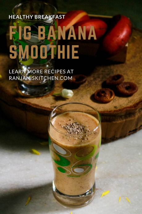 fig banana smoothie | dried fig smoothie