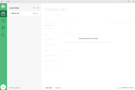 completing server configuration