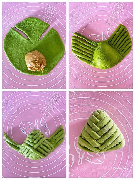 Matcha Peanut Butter Buns