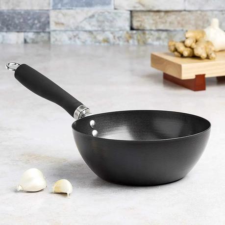 Best budget carbon steel wok & best nonstick & best for deep-frying- Ecolution Non-Stick