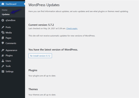 wordpress updates