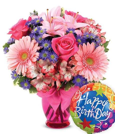 Birthday flowers flower love greeting card 1241 free images of birthday flowers. Pink Delight Bouquet Birthday at From You Flowers