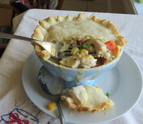 Chicken Pot Pie for One