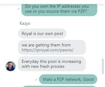 IPRoyal Review IPRoyal service chat