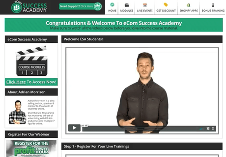 eCom Success Academy Review (2019)