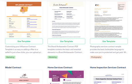 contract templates