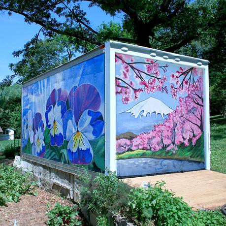 Professional Muralist Art Process Demo | How I Painted Murals On This Backyard Building | Cedar Lee