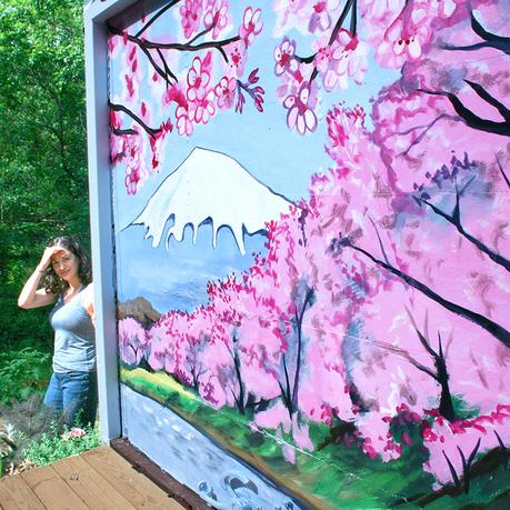 Professional Muralist Art Process Demo | How I Painted Murals On This Backyard Building | Cedar Lee