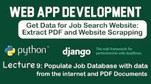 • chapter 8 implements a user authentication system. Python Web And Pdf Scrapping For A Django Web Application Tati Digital Connect