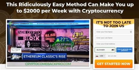 You've already flagged this 101896304 2 reviews. Crypto Comeback Pro Review