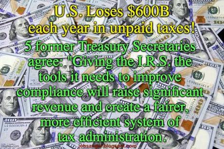 U.S. Loses $600B A Year In Unpaid Taxes - That Can Be Fixed