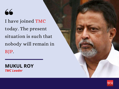 Mukul Roy returns to Trinamool fold after four years - Times of India