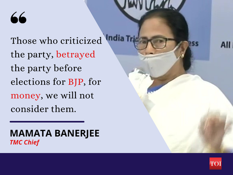 Mukul Roy returns to Trinamool fold after four years - Times of India