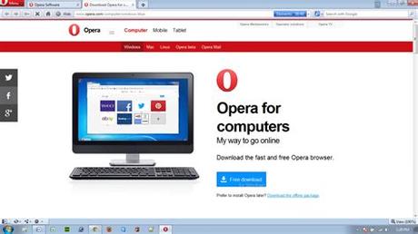 download opera mini pc offline installer