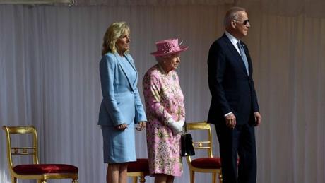 President Joe Biden and Jill Biden Sip Tea with The Queen