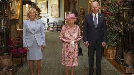 President Joe Biden and Jill Biden Sip Tea with The Queen
