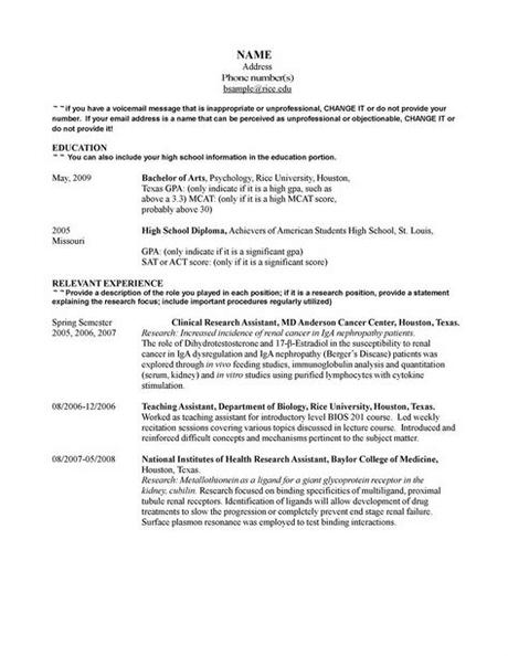 How to create a cv for students. Cv Template Psychology | Internship resume, Sample resume ...