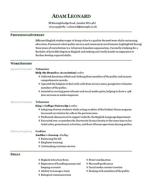 The same goes to your cover. How to Write a Student CV Example & Templates Guide