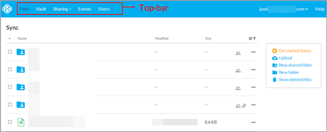 Sync.com review: Is it better than Dropbox and Pcloud? Sync User Interface