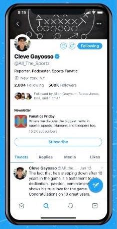 Twitter Adding ‘Subscribe’ Button to Profiles For Newsletter Signups