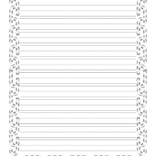 The paper features a smooth, sturdy texture that resists stains, making it an ideal alternative to use for writing on the go. Christmas Writing Paper With Decorative Borders