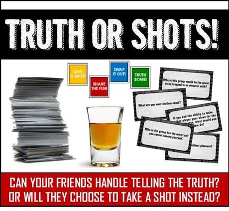 This continues around the circle until someone can't find a rhyme and drinks. Truth or Shots - Fun Drinking Game - Printable Cards in ...