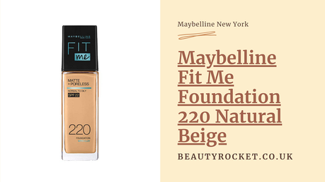 maybelline fit me foundation 220 natural beige review