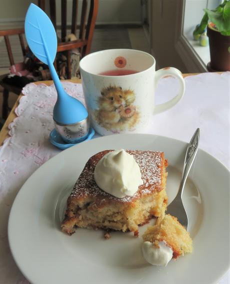 Rhubarb Buttermilk Picnic Cake