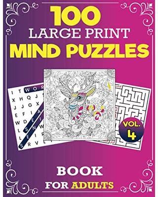Keep senior minds sharp with fun and engaging puzzles like sudoku. New Deal on 100 Large Print Mind Puzzles Book For Adults ...