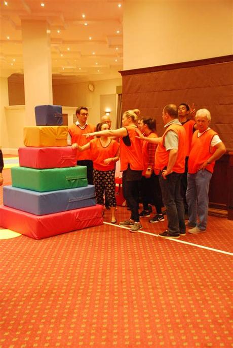 You can play some nice music. Indoor Team Building Activities | Team Building Days and ...