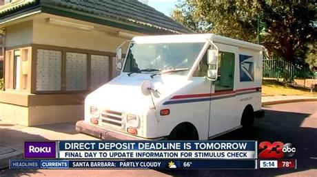When you create your account you'll be asked to enter your full name, date of birth, current mailing address and an email address. Direct deposit deadline for stimulus checks is Wednesday ...