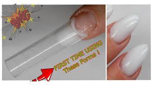 I also have a video on how to remove these t. Dual Form Tips Polygel First Time Using Russian Dual Form Tips Youtube